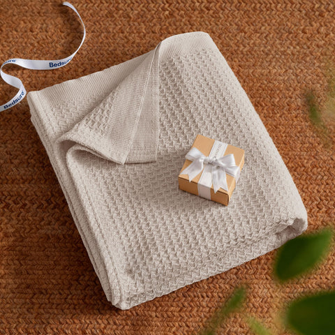 Bedsure folded blanket in gift-ready package ideal for easy gifting