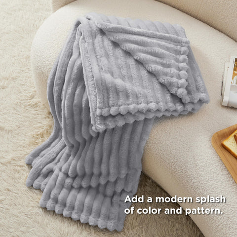 Bedsure blanket styled on twin bed showing polished bedroom decor appeal