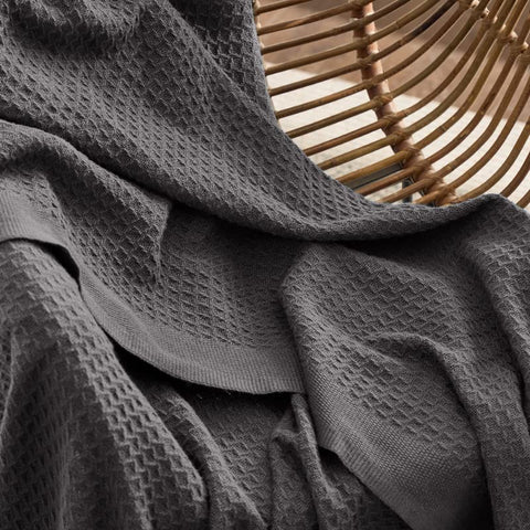 Bedsure blanket draped on twin xl bed demonstrating full coverage