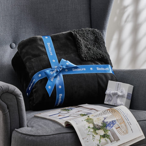 Bedsure blanket with pet showing durable, pet-friendly softness
