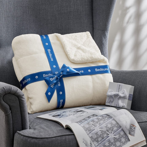 Bedsure blanket with pet snuggling showing family-friendly comfort