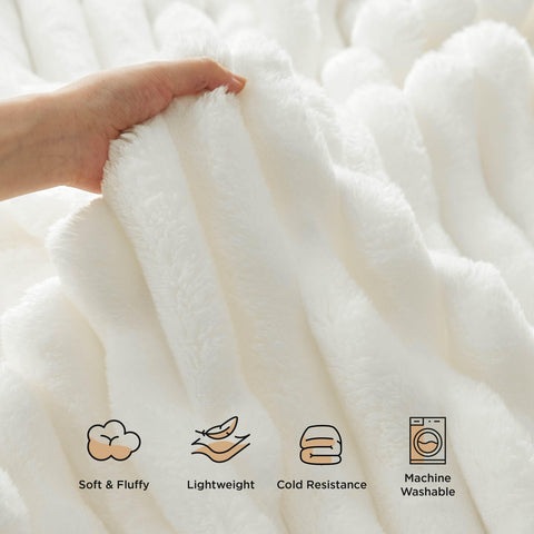Bedsure wide stripe pattern detail enhancing visual luxury and depth