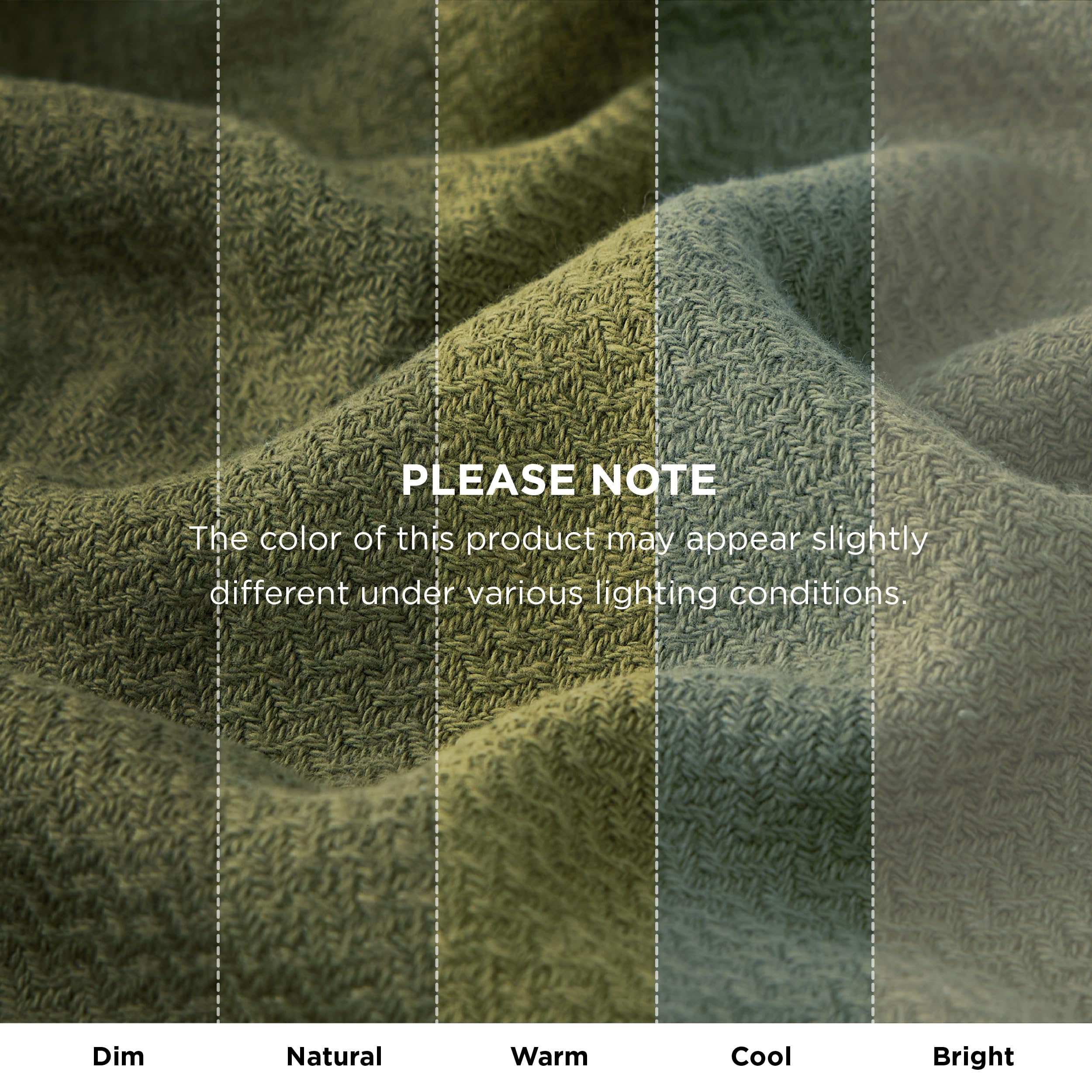 Bedsure hand touching blanket texture to show breathable soft cotton feel