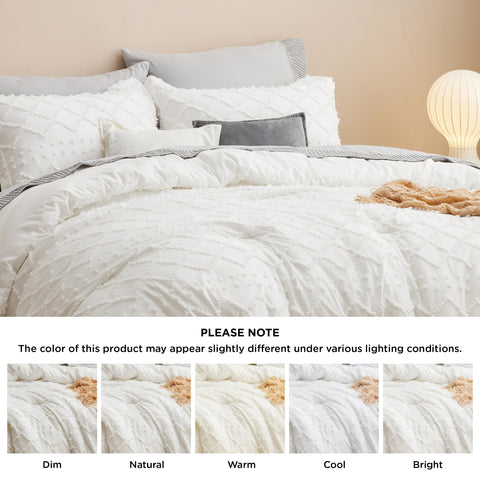 Bedsure comforter in a bedroom lifestyle scene showing warm, inviting styling