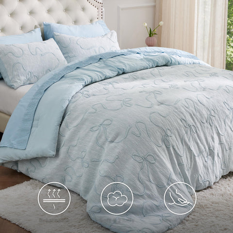 Bedsure breathable fabric texture demonstrating airy weave for comfortable sleep
