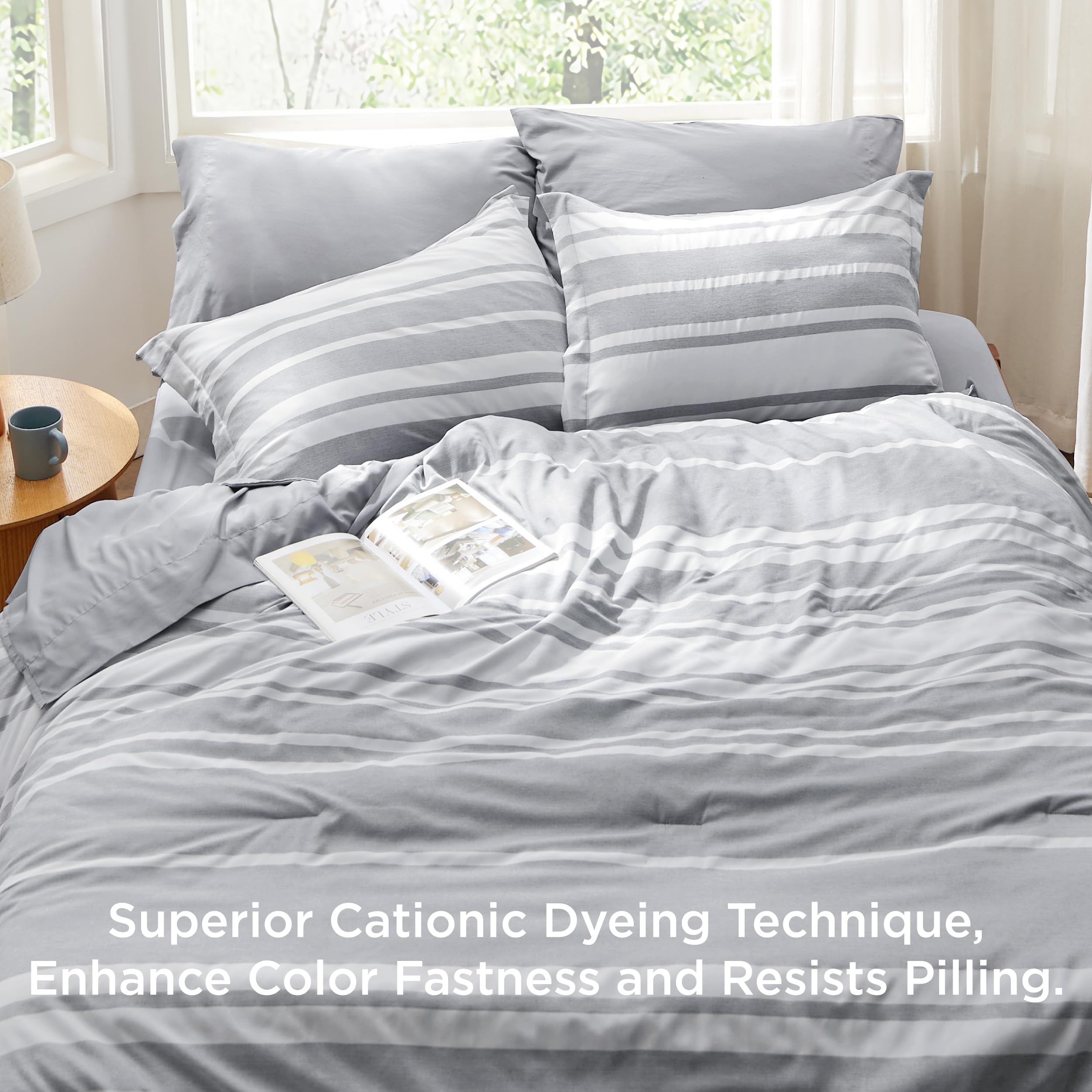 Bedsure brushed microfiber closeup showing soft texture benefit