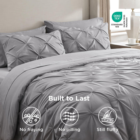 Bedsure care label and tag highlighting easy machine-wash maintenance
