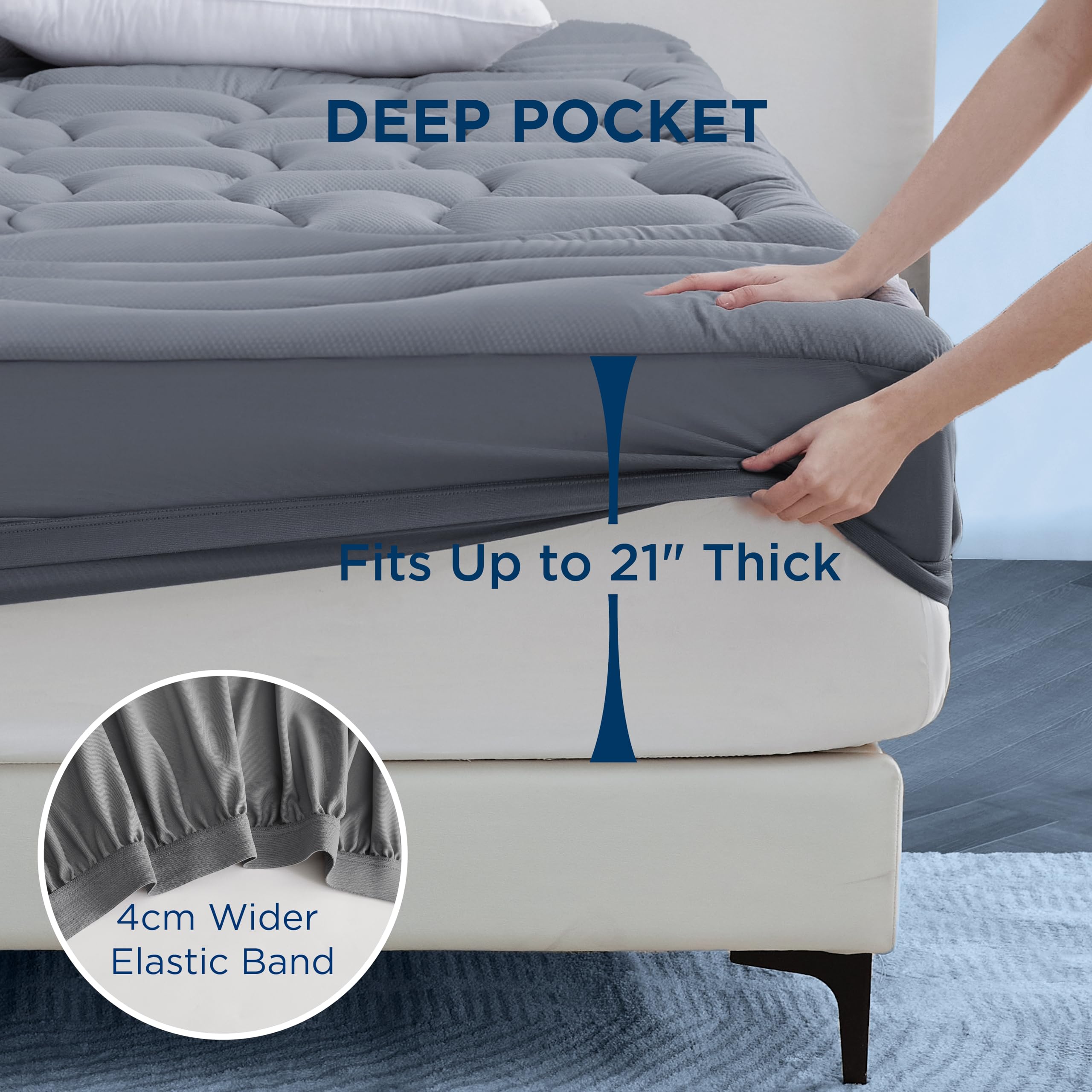 Bedsure care label and wash instructions for simple machine-wash upkeep