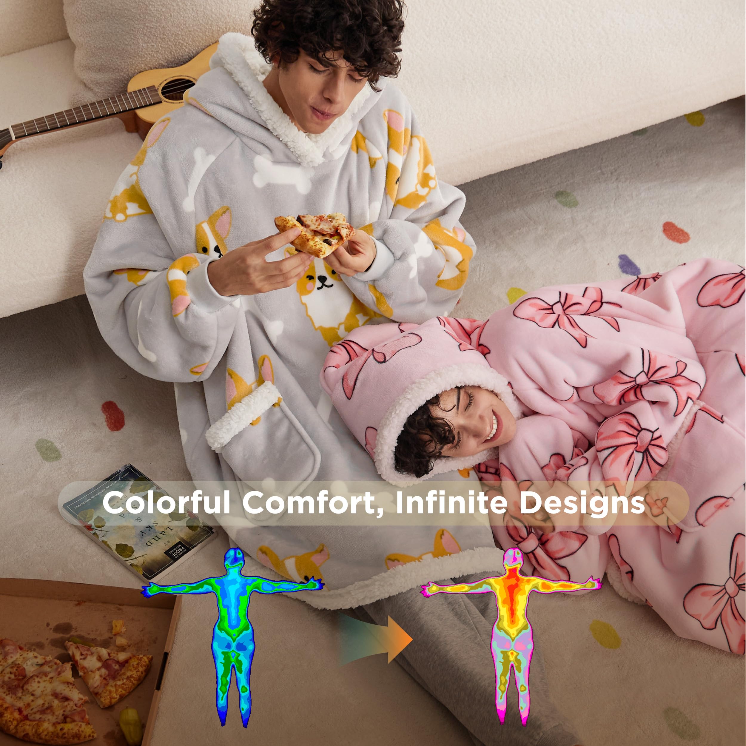 Child wearing Bedsure dinosaur hoodie enjoying movement and comfort