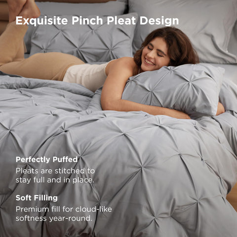 Bedsure close-up of brushed microfiber fabric highlighting soft texture