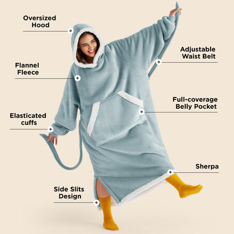 Bedsure close-up of sherpa fleece interior highlighting soft texture and warmth