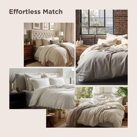 Bedsure color swatch array showing available hues to match room decor