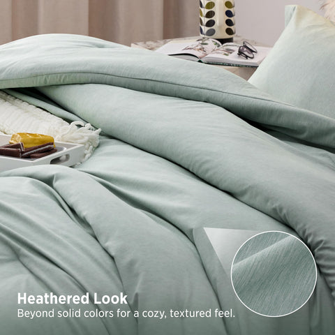 Bedsure comforter corner loop detail shows secure duvet attachment benefit