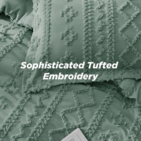 Bedsure comforter edge and stitching close-up showing durable finish advantage