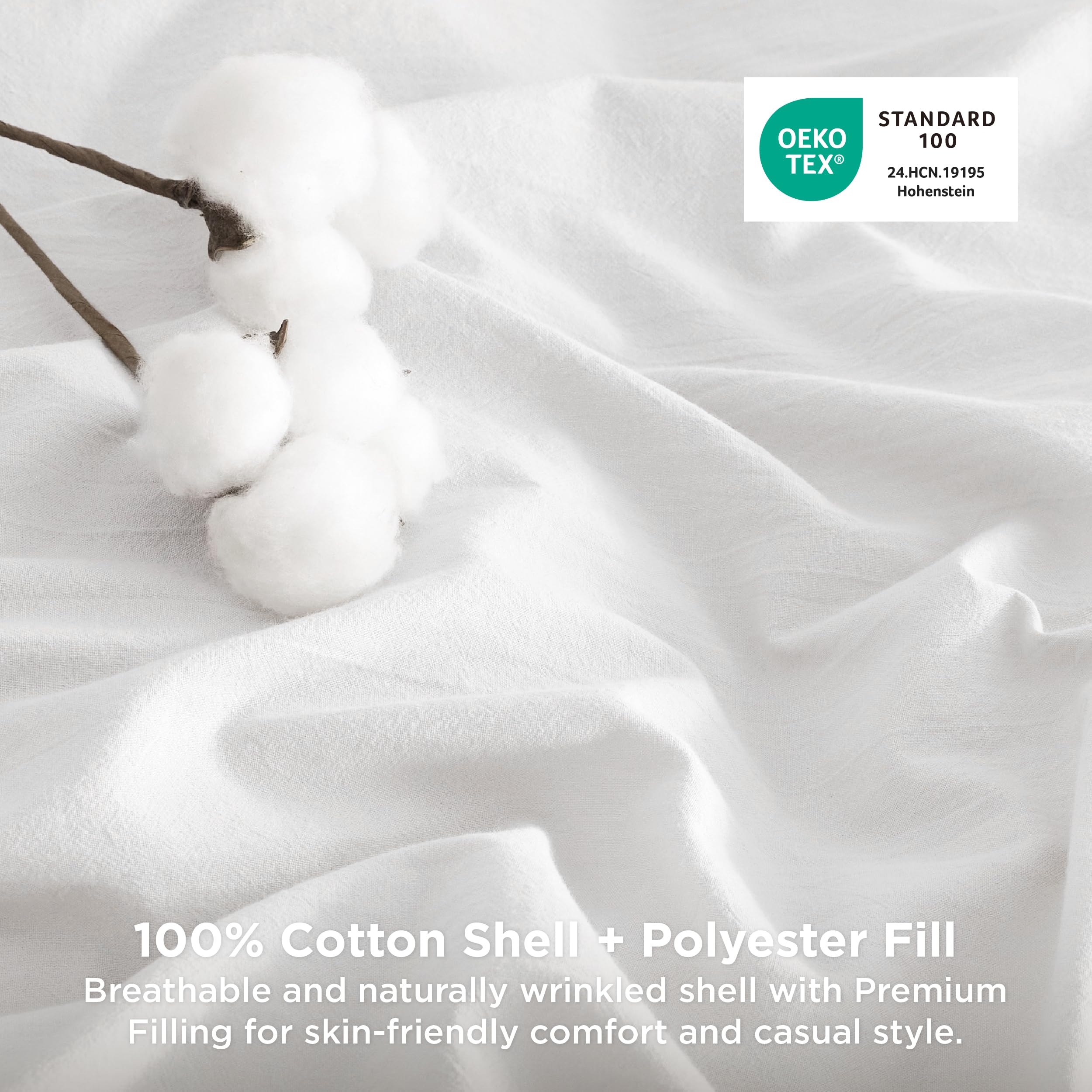 Bedsure microfiber fill loft detail demonstrating soft, insulating comfort