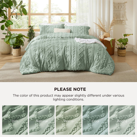 Bedsure folded comforter illustrating compact storage and travel-friendly size