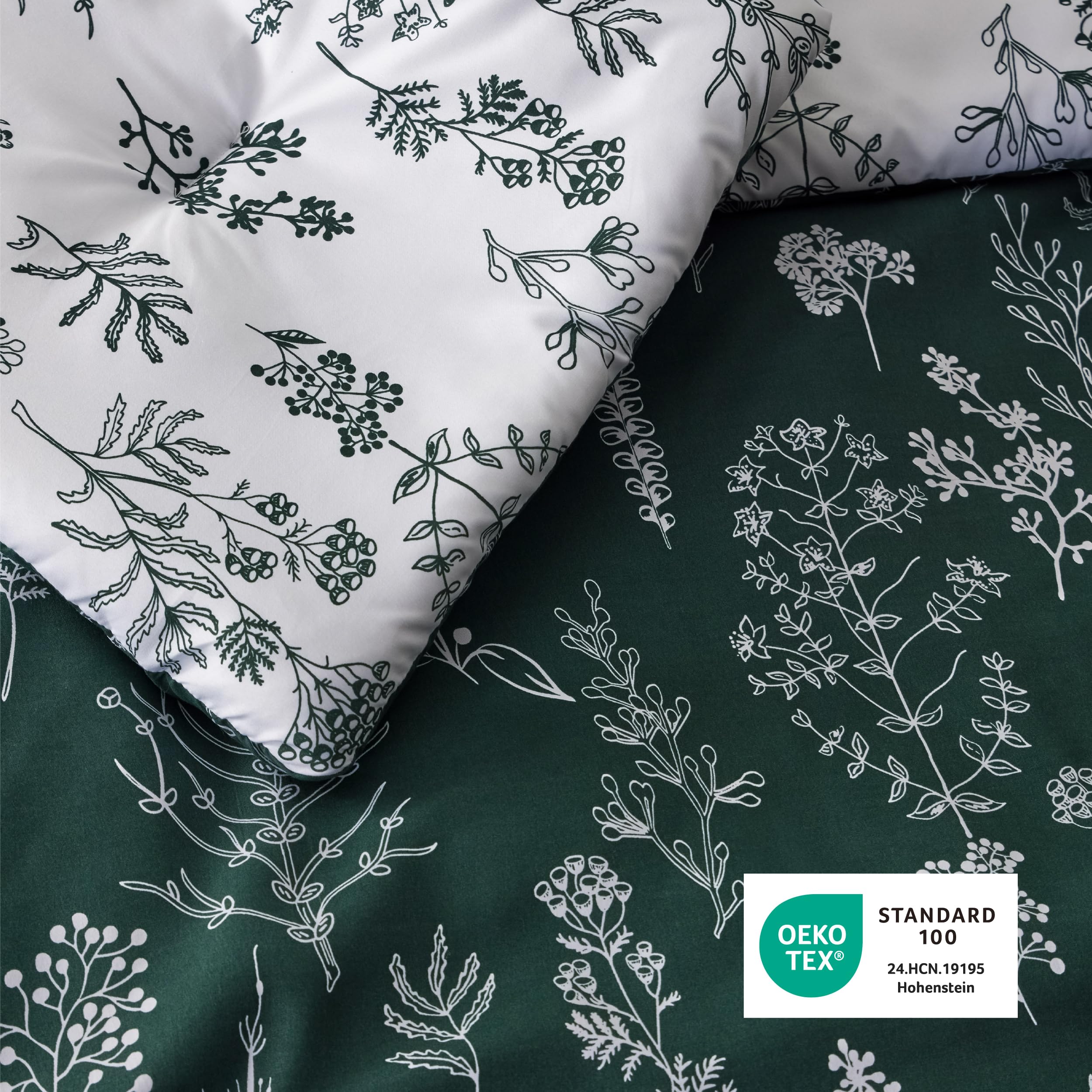 Bedsure comforter in styled bedroom showing finished look and easy decor upgrade