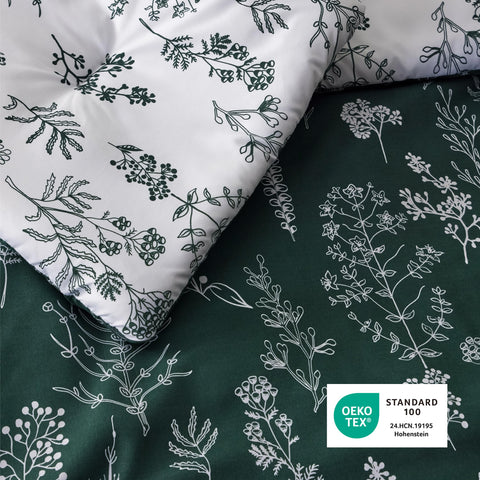 Bedsure comforter in styled bedroom showing finished look and easy decor upgrade
