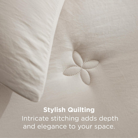 Bedsure comforter in use in styled bedroom showing cozy appeal