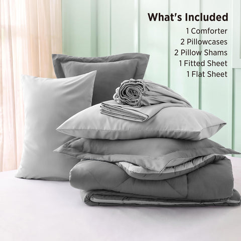 Bedsure comforter loft side profile showing plush fill for comfortable warmth