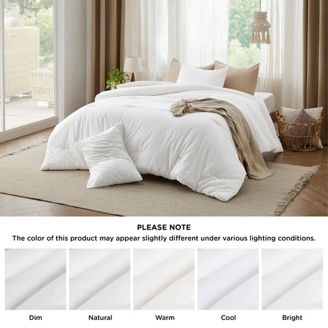 Bedsure natural wrinkle texture close-up adding relaxed, inviting appearance