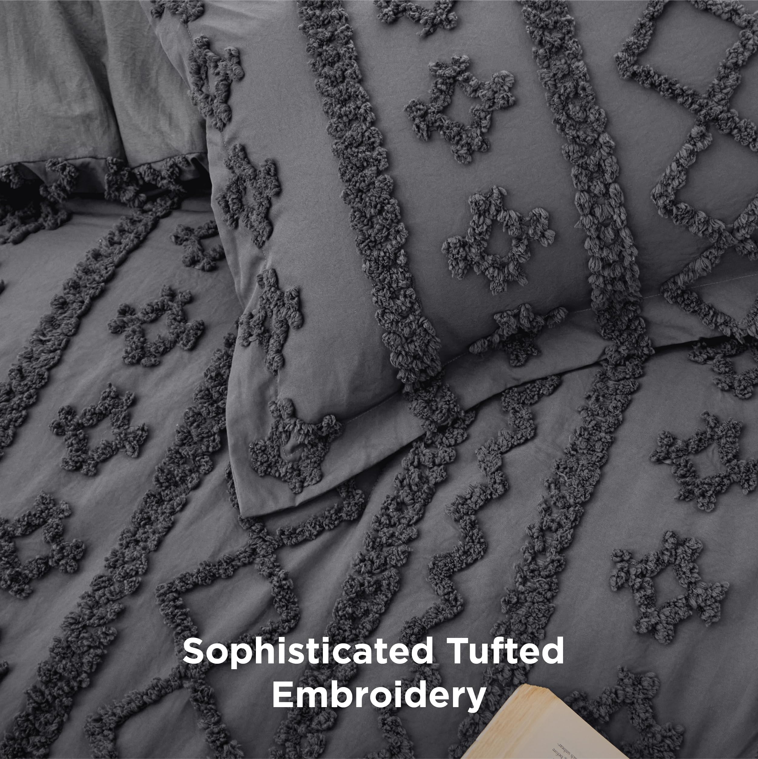 Bedsure comforter on California king bed illustrating full coverage and cozy drape