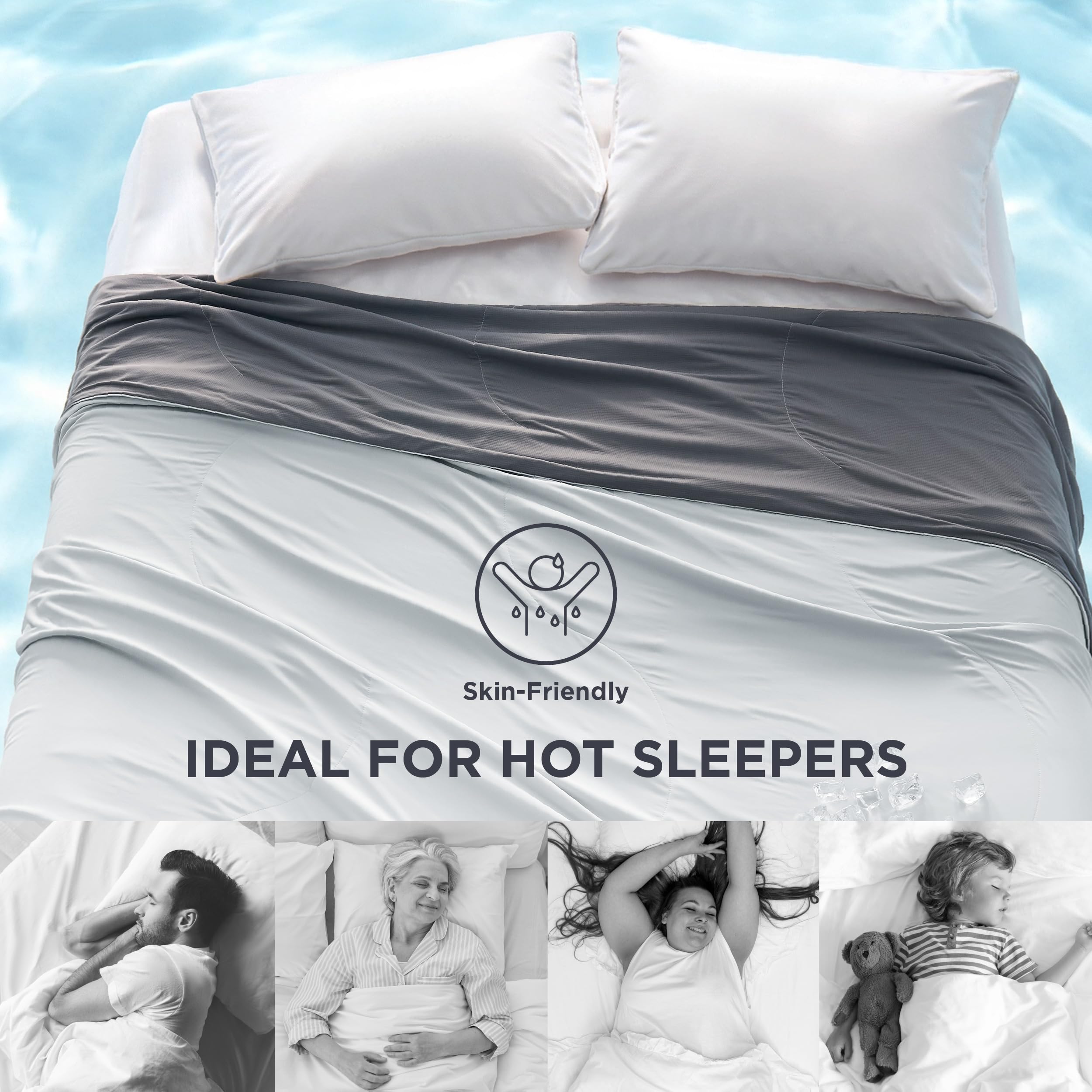 Bedsure comforter on king bed in bedroom illustrating comfortable styling