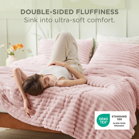 Bedsure two matching pillowcases laid flat for coordinated bedding convenience