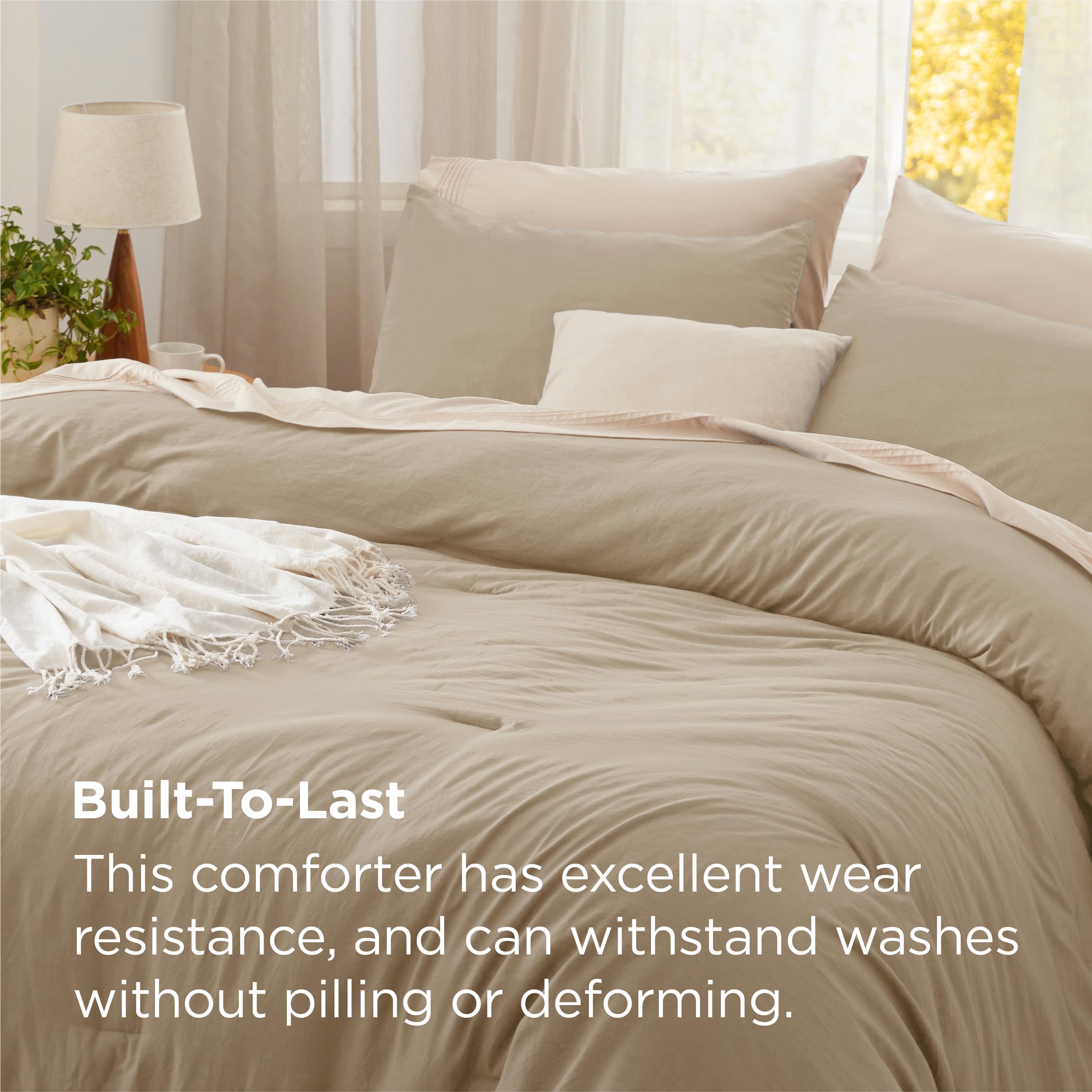 Bedsure quilted stitching detail demonstrating even fill and long-lasting loft