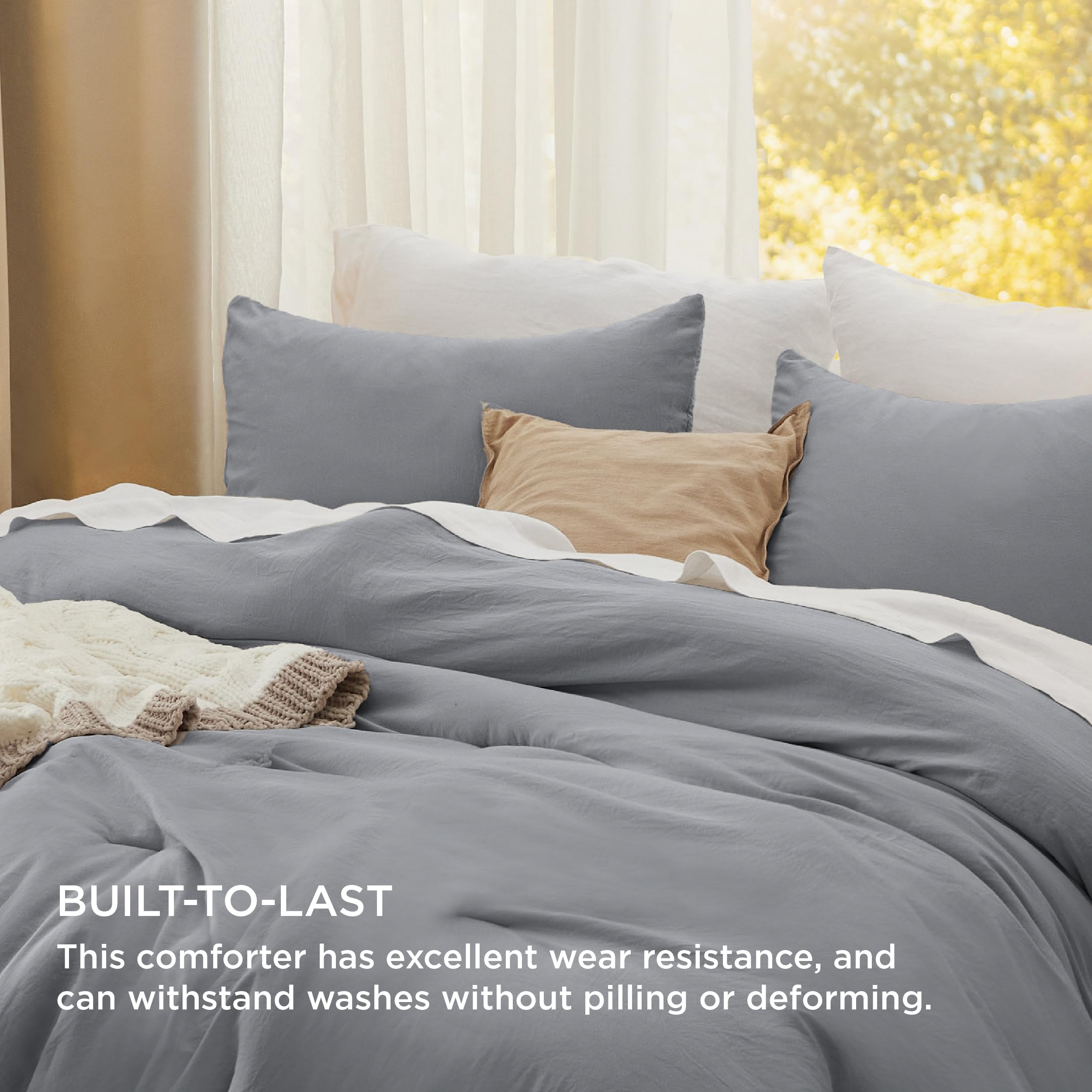 Bedsure reverse-side detail revealing coordinating secondary color for styling options