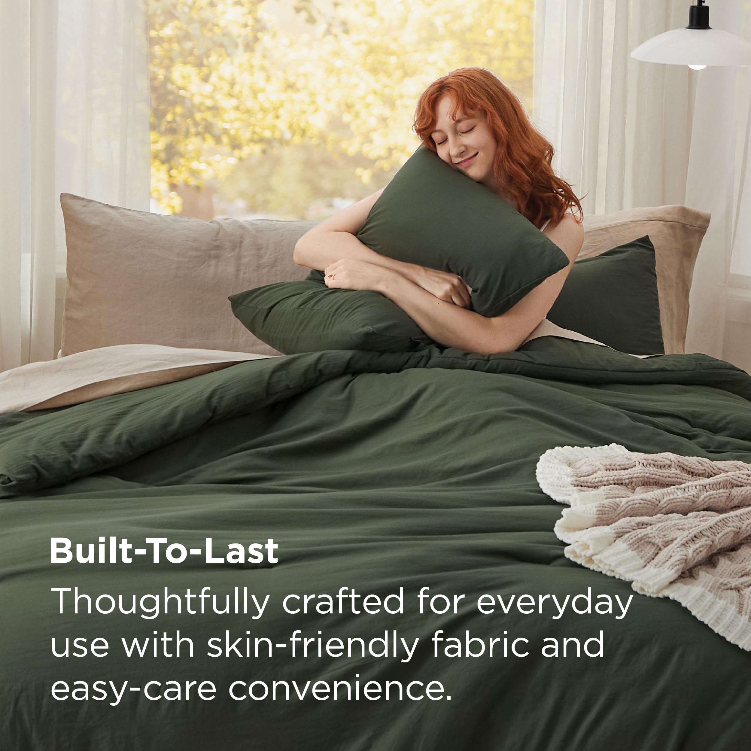 Bedsure reverse-side color visible for reversible styling benefit