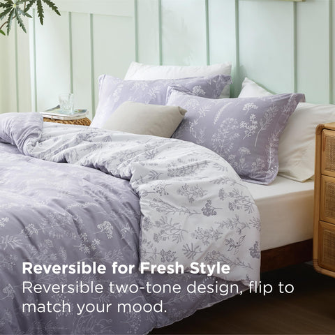 Bedsure comforter reverse solid view offering a calm alternative
