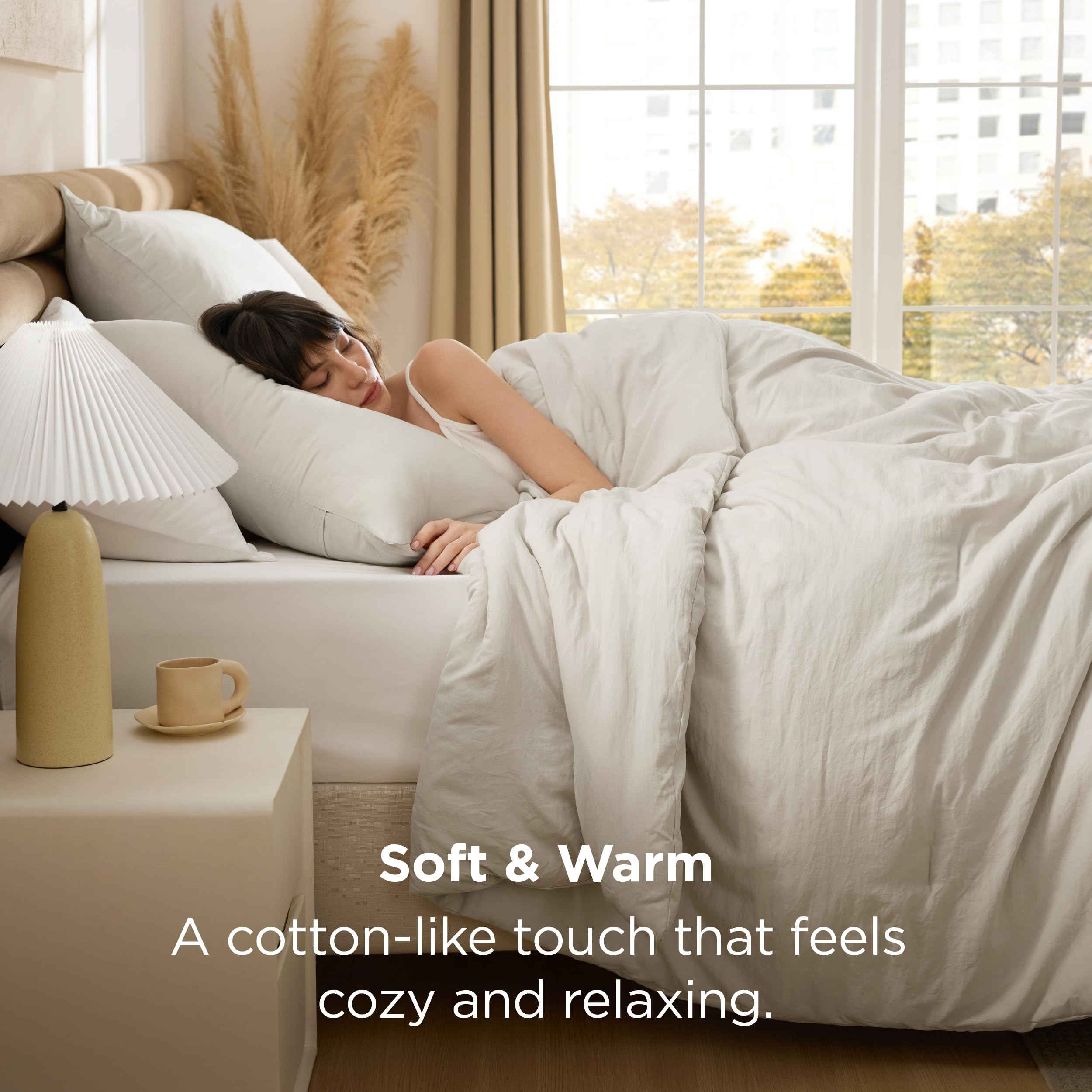 Bedsure comforter reverse side showing complementary secondary color for styling