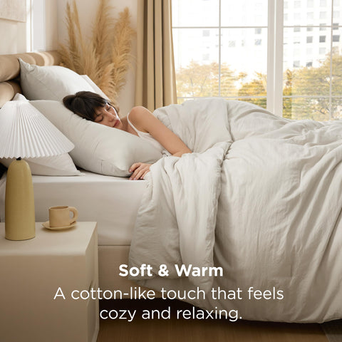 Bedsure comforter reverse side showing complementary secondary color for styling