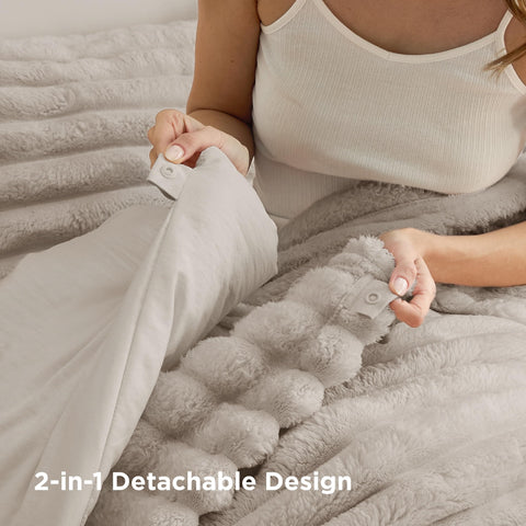 Bedsure compressed packing showing compact storage benefit for travel