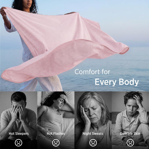 Bedsure blanket on sofa in living room scene providing lightweight relaxation and temperature control