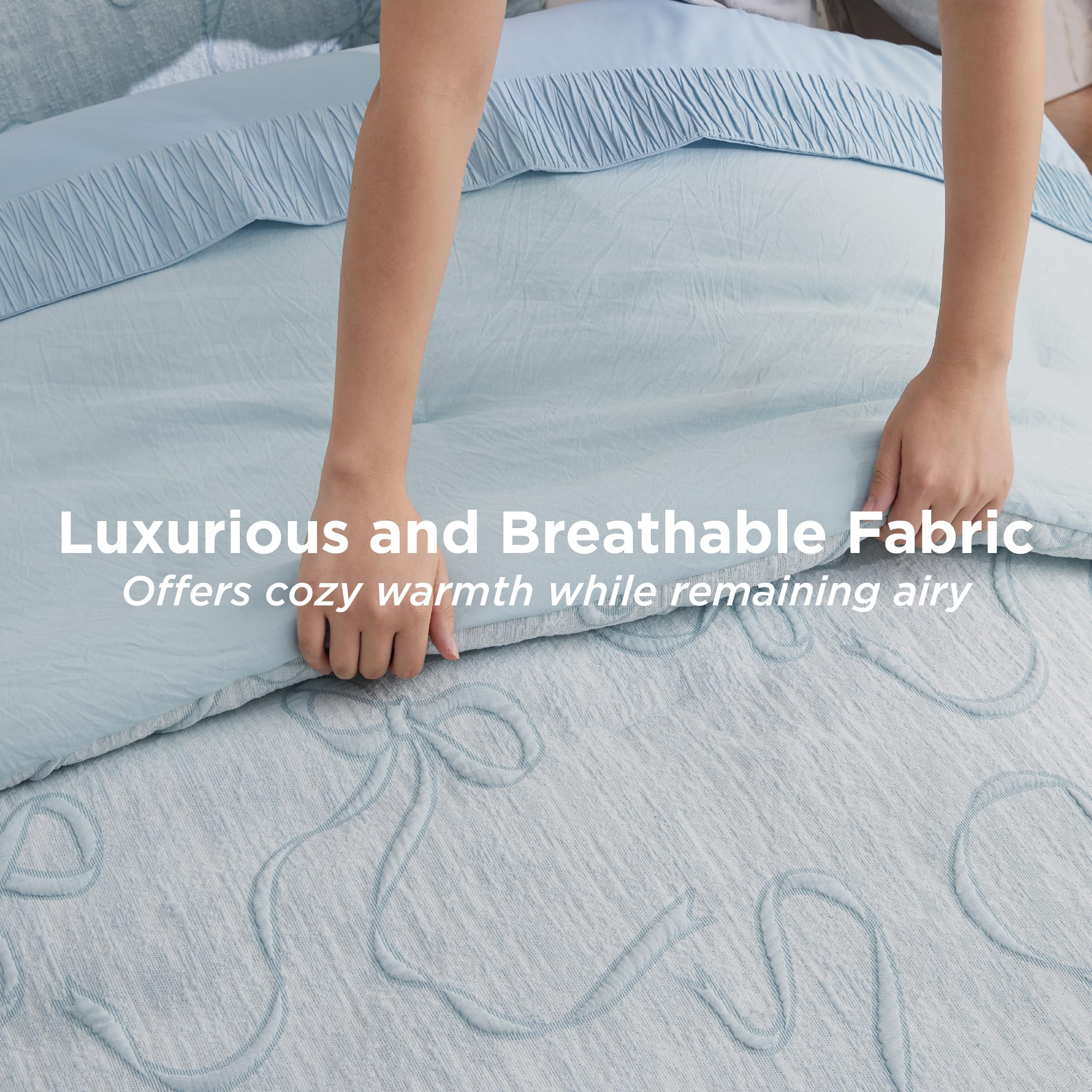 Bedsure corner and stitching detail highlighting craftsmanship and durable seams