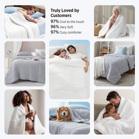 Bedsure corner loops close-up for easy duvet cover attachment and secure fit