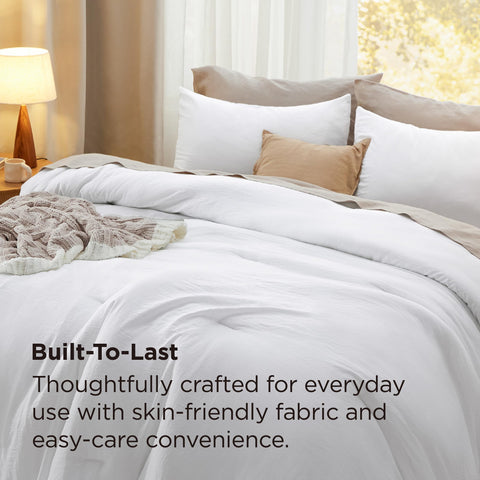 Bedsure corner stitching detail demonstrating durable construction and long-lasting edges