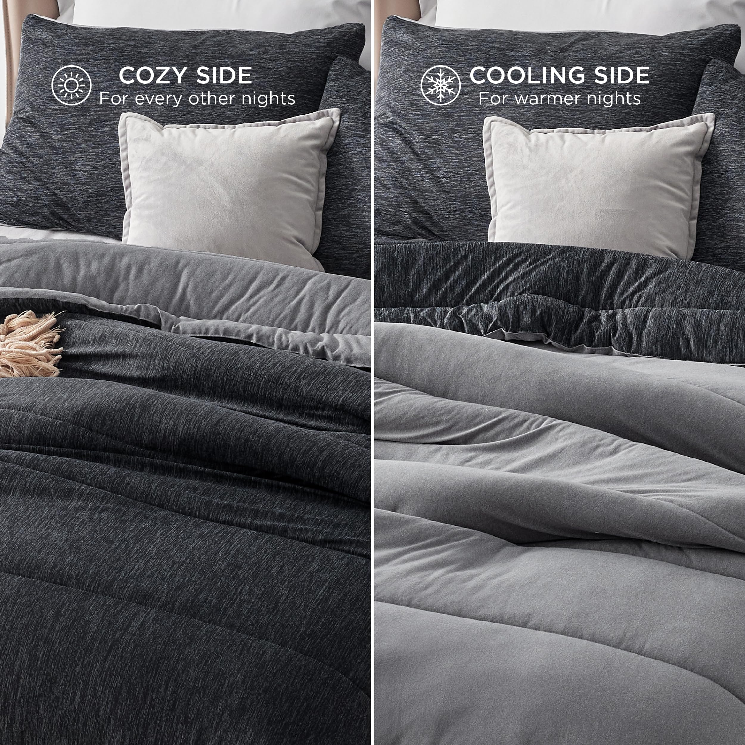 Bedsure corner tie closeup showing secure loops to prevent shifting benefit