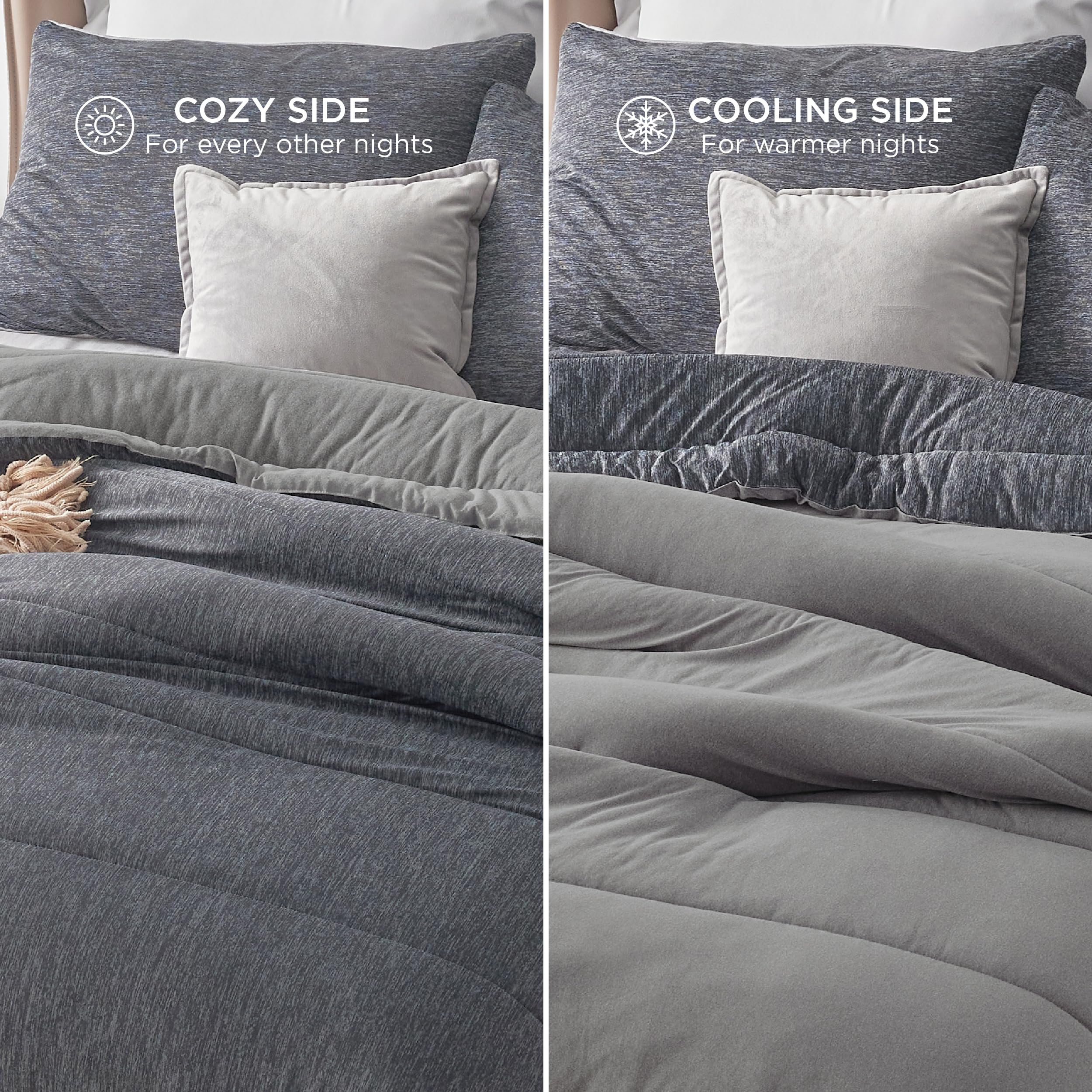 Bedsure corner tie detail showing loops that secure duvet cover