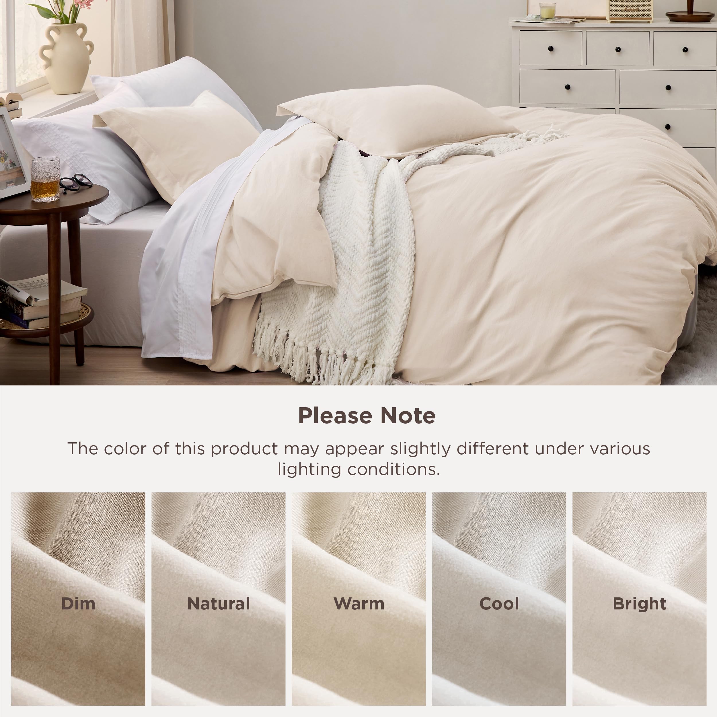 Bedsure inside corner ties photo showing anchor points to prevent comforter shifting