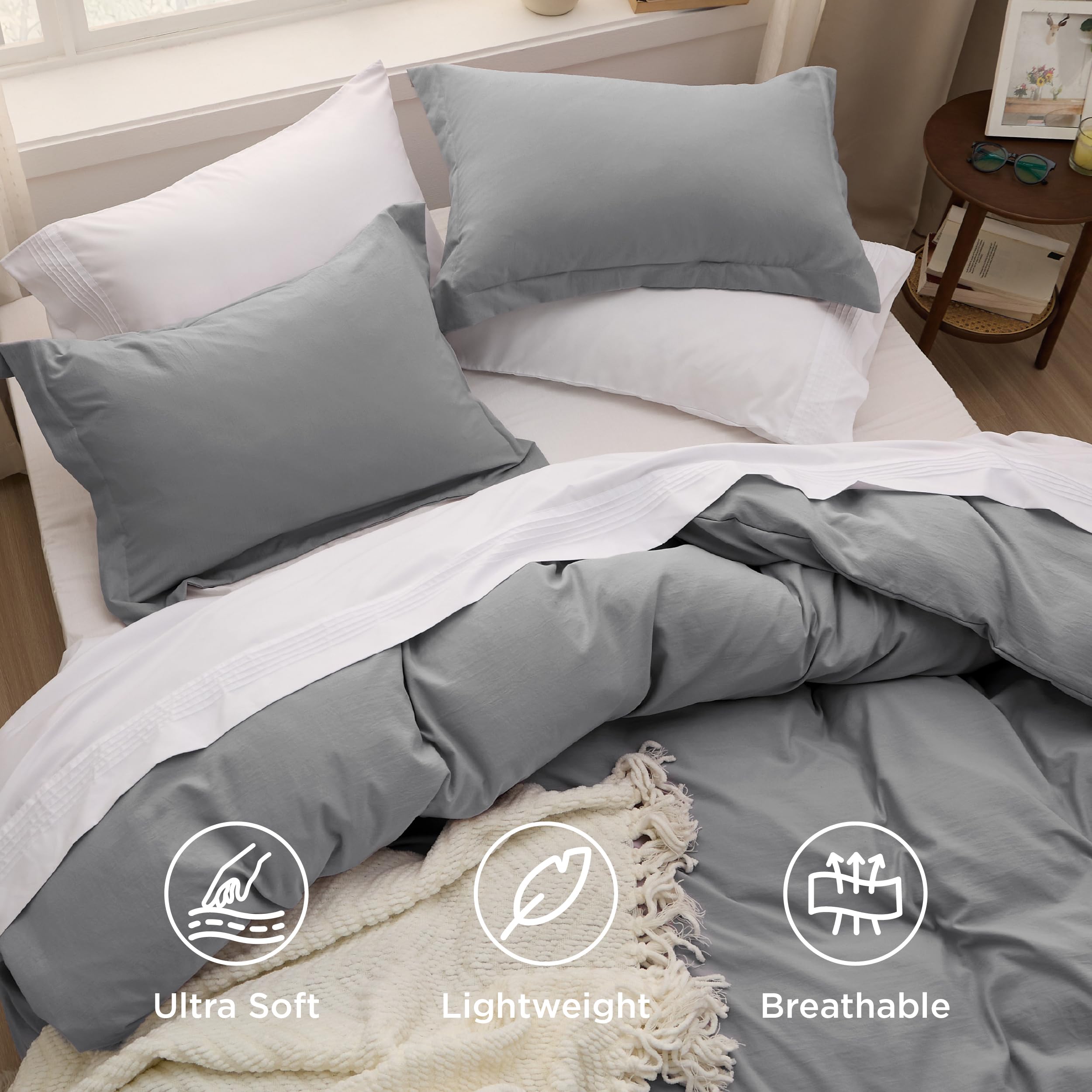 Bedsure interior corner ties keeping duvet insert anchored and even