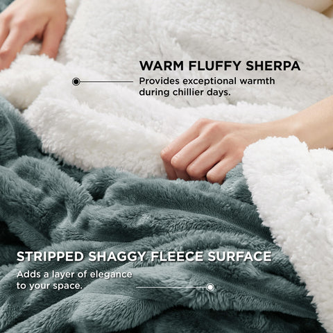 Bedsure edge stitch detail displaying reinforced seams for long-lasting durability