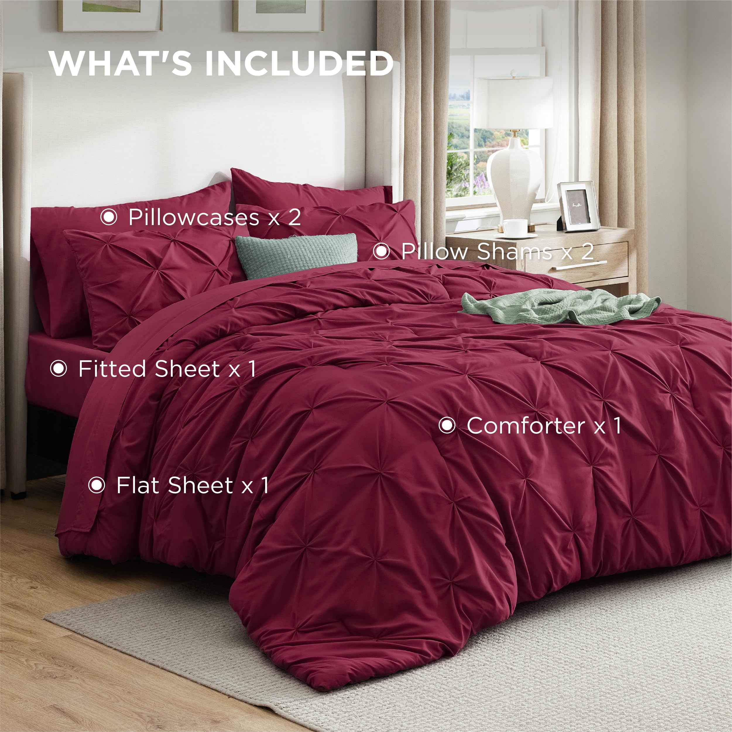 Bedsure styled bedroom mood showing coordinated look and elevated decor benefit