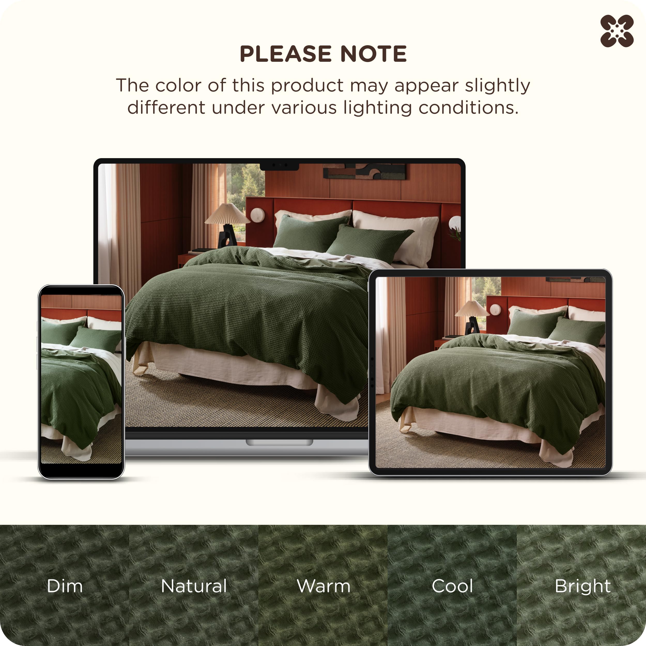 Bedsure queen bed drape showing size and scale for a full look