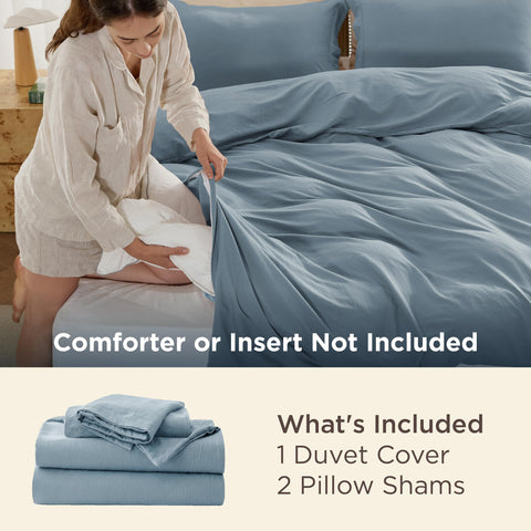 Bedsure close-up of microfiber texture highlighting cotton-like softness benefit