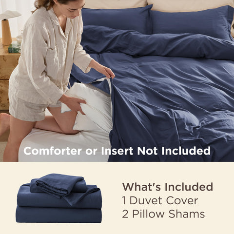 Bedsure close-up of cotton-like microfiber texture highlighting soft, breathable comfort