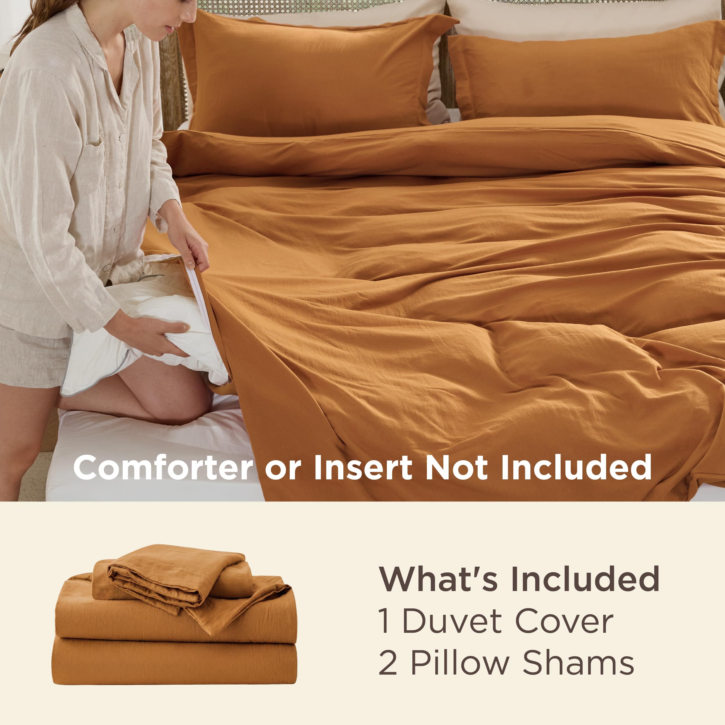 Bedsure close-up texture shows soft cotton-like microfiber for comfortable sleep