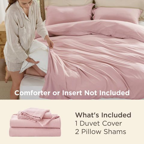 Bedsure close-up of microfiber texture highlighting soft, cotton-like feel